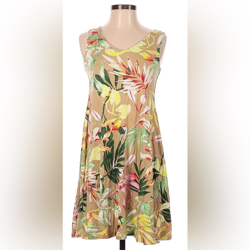 Style & Co Tropical Print Dress Large